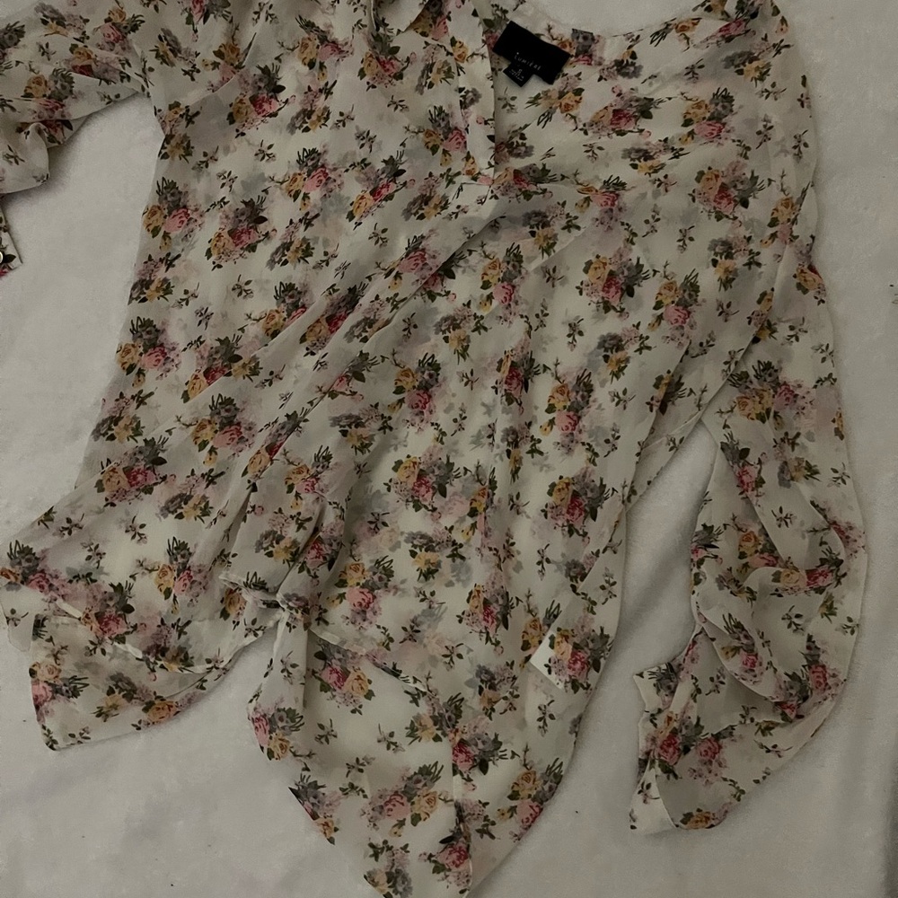 Floral Sheer Women's Top